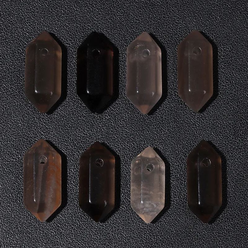 Miniaturbild: High Quality Hexagon Shaped Pendant Natural Gemstone Bead Energy Ore Stone Bead 