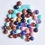 Thumbnail: Wholesale 100pcs Lapislazuli Amethyst natural stone mixed round cabochon 4mm 