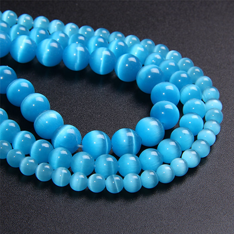 Miniaturbild: Multicolors Cat Eye Glass Beads Opal Loose Bead For Jewelry Making & Bracelet