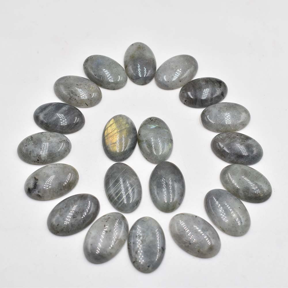 Wholesale 20pcs natural labradorite stone Oval CABOCHON for jewelry 20x30mm