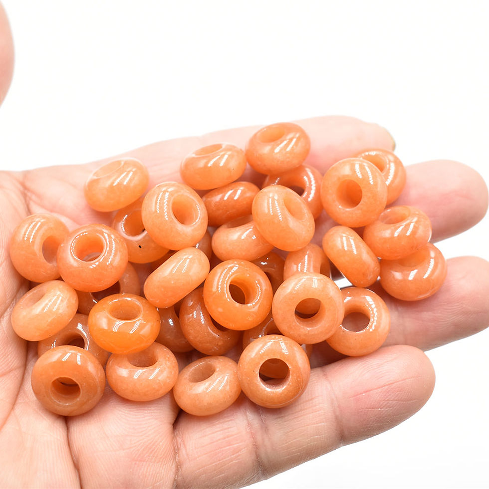 Miniaturbild: Natural stone mixed round shape big hole bead For bracelet 50pcs/lot wholesale 