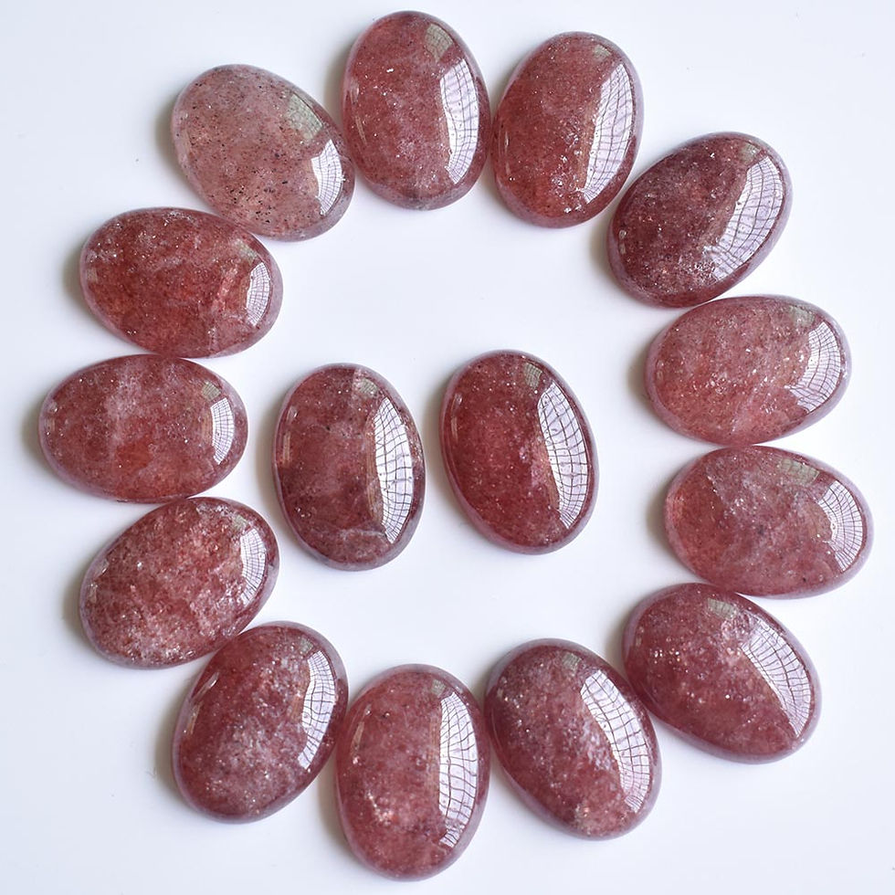 Miniaturbild: Wholesale 30pcs 18x25mm natural gemstones mixed oval CABOCHON bead for jewelry 