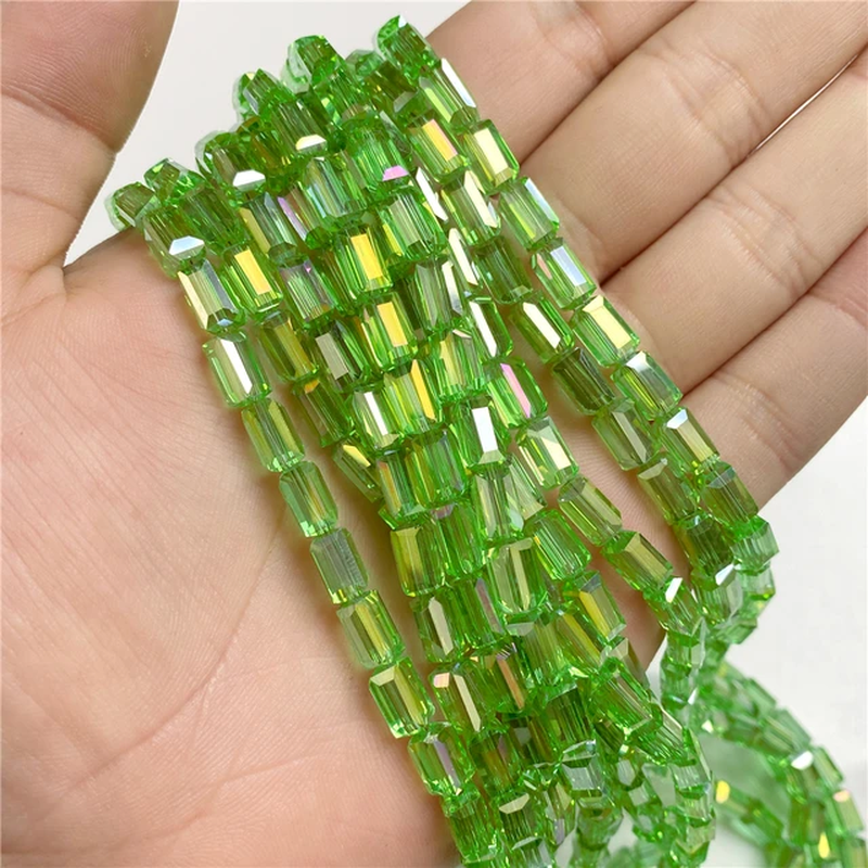 Miniaturbild: 70Pcs/Lot High Quality Rectangle Glass Bead Faceted Austrian Crystal Cube Beads 