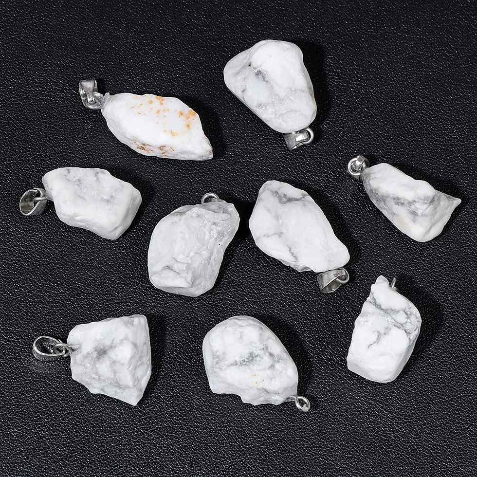 Miniatura: 5Pcs/Lot Natural Stone Pendant Irregular Rough Quartz Crystal Energy Charms 