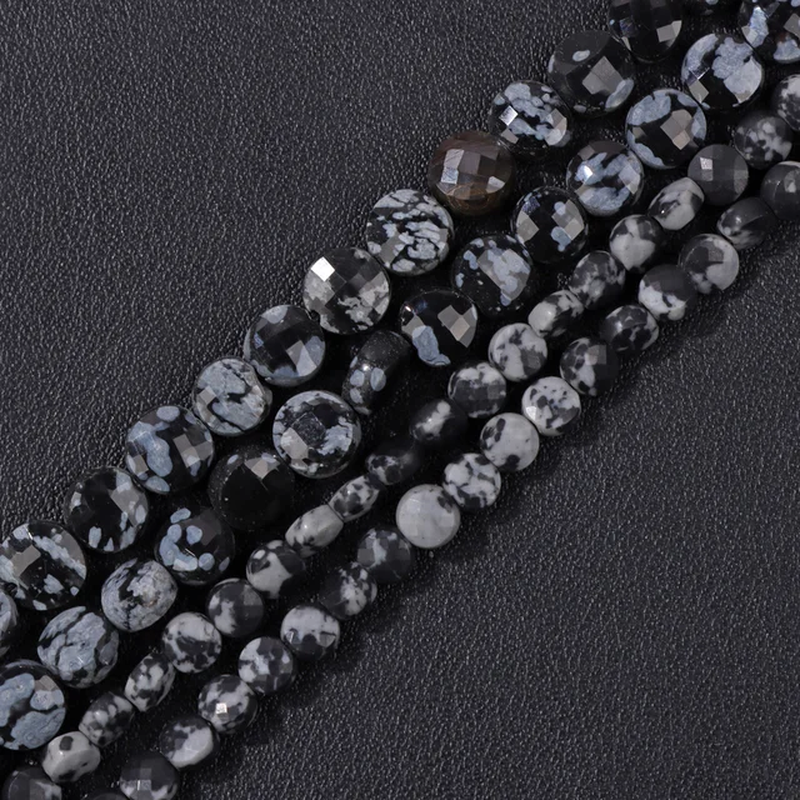 Miniatura: 4,6MM Natural Round Faceted Bead Quartz Prehnite Lapis Lazuli Loose BeadBracelet