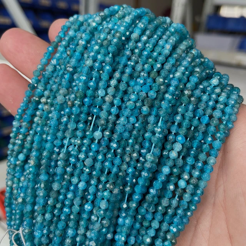 Miniatura: 2/3Mm Natural Stone Beads Blue Crystal Turquoise Aquamarines Beads 38CM