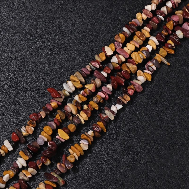 Thumbnail: 3-5Mm Mixed Natural Irregular Chip Gemstone Beads Citrine Agate Gravel Bead 