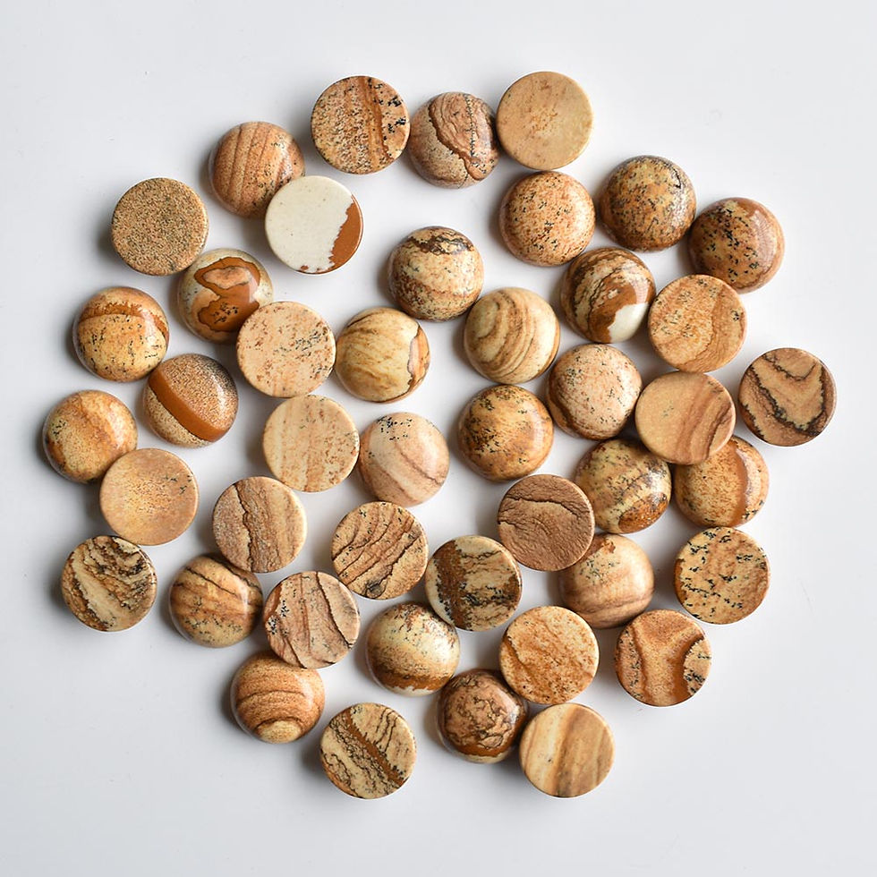 Miniaturbild: Wholesale 50pcs/lot natural mix round cabochon stone beads 16mm for jewelry 