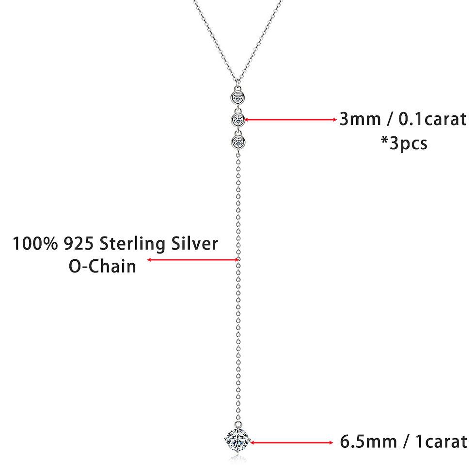 الصورة المصغرة: 1.3CTMoissanite Diamond Pendant Necklaces with Gra Certificates 925 Silver
