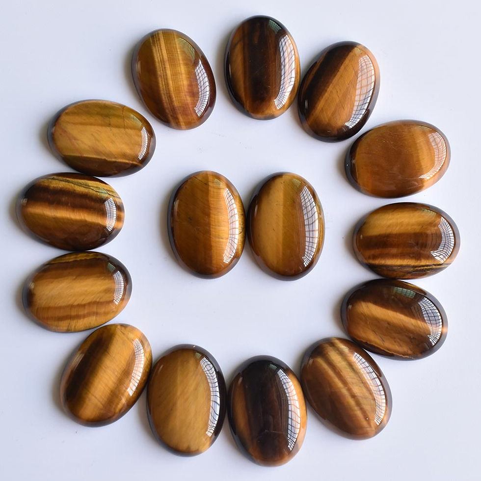 Miniaturbild: Wholesale 30pcs 18x25mm natural gemstones mixed oval CABOCHON bead for jewelry 