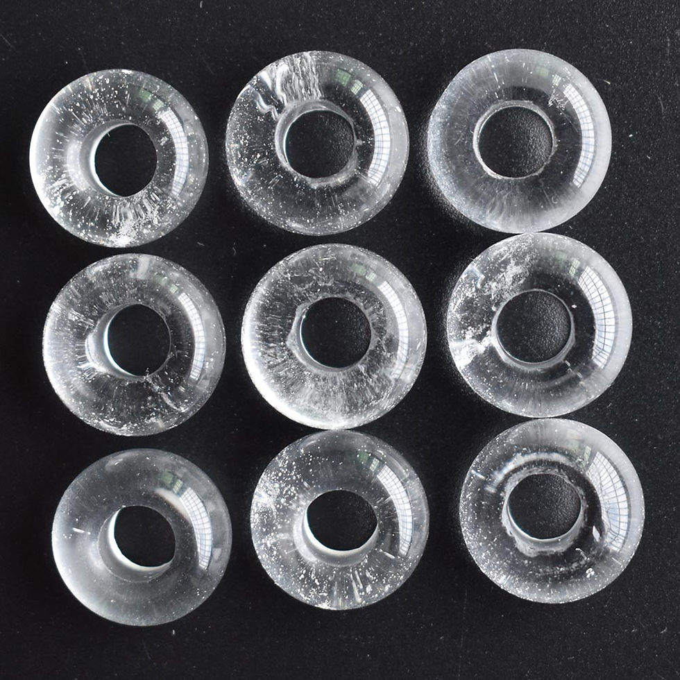 Miniaturbild: Natural Snowflakes obsidian round big hole beads For Bracelet 50pcs wholesale 
