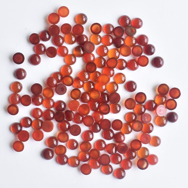 Miniatura: Wholesale 100pcs Lapislazuli Amethyst natural stone mixed round cabochon 4mm 