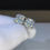 Thumbnail: Moissanite Stud Earrings 4CT D Color Brilliant Round Cut Diamond Earrings 14K