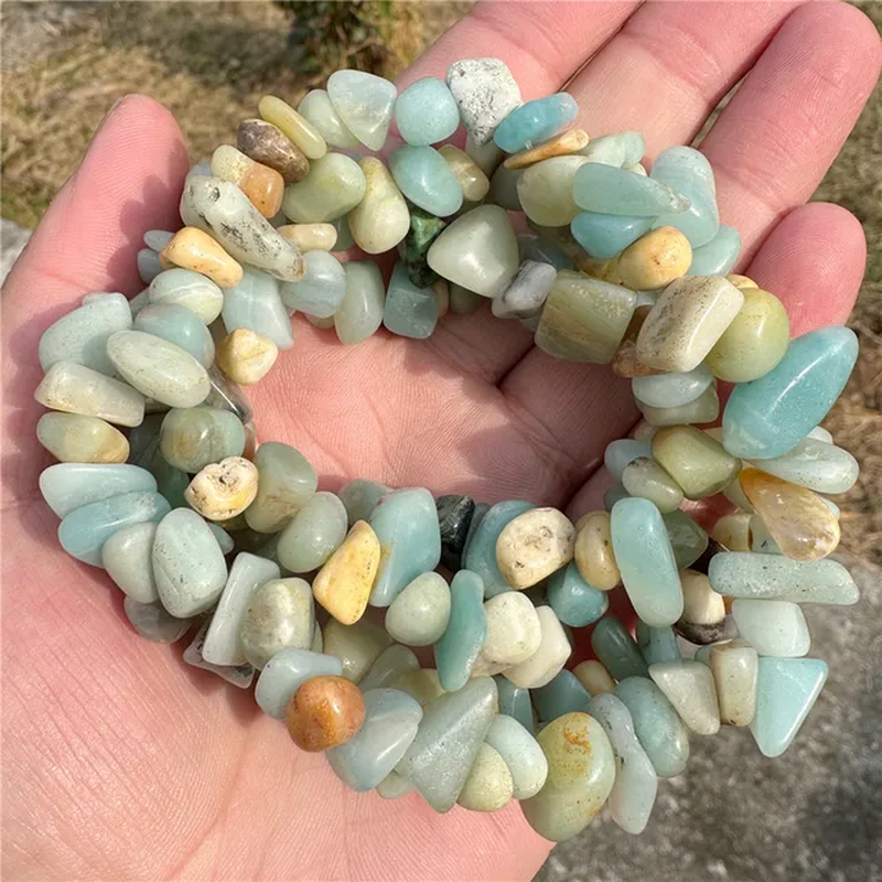 Thumbnail: 8-12MM Natural Irregular Amethysts Chips Lapis Lazuli Agate Quartz Stone Beads 