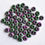 Thumbnail: Natural ruby zoisite loose stone round hole beads for bracelet 50pcs wholesale 