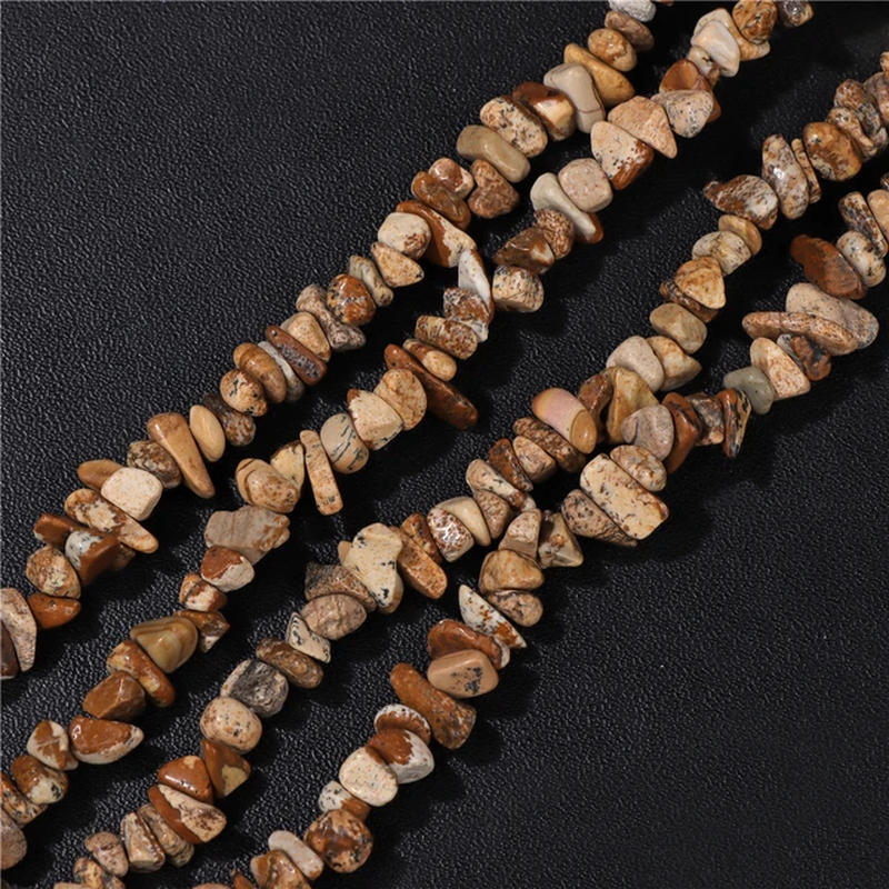 Thumbnail: 3-5Mm Mixed Natural Irregular Chip Gemstone Beads Citrine Agate Gravel Bead 