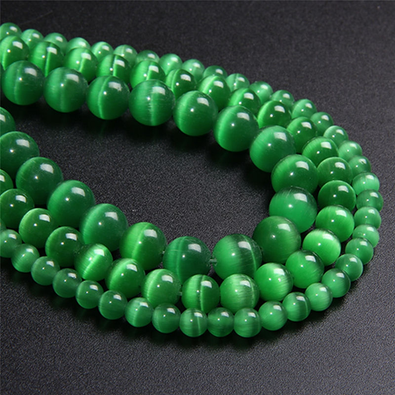 Miniaturbild: Multicolors Cat Eye Glass Beads Opal Loose Bead For Jewelry Making & Bracelet