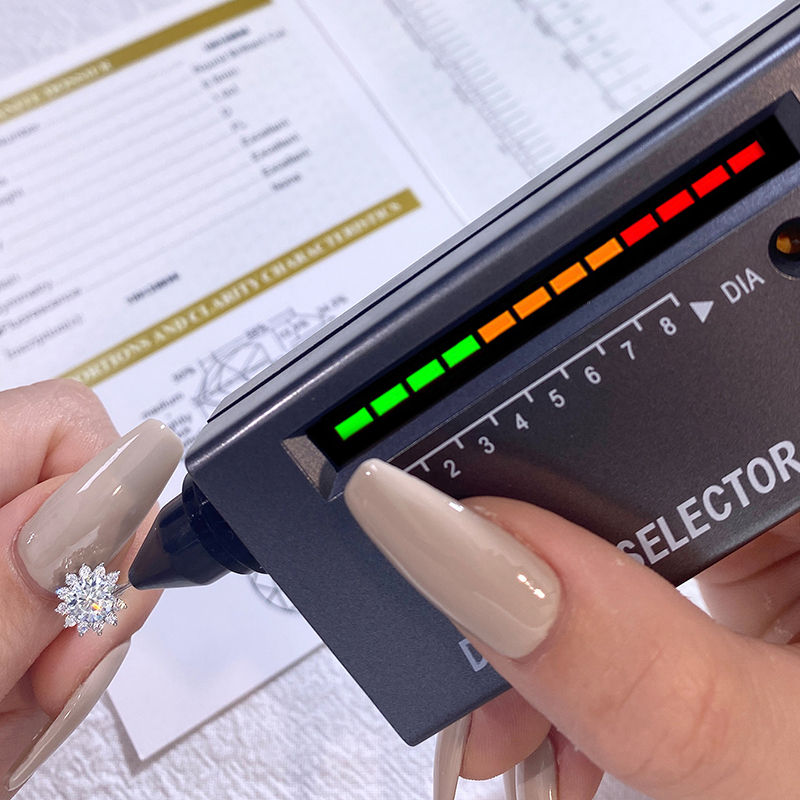 Miniaturbild: 0.5ct-2ct D Color Certified Moissanite Stud Earrings Lab Created Diamond