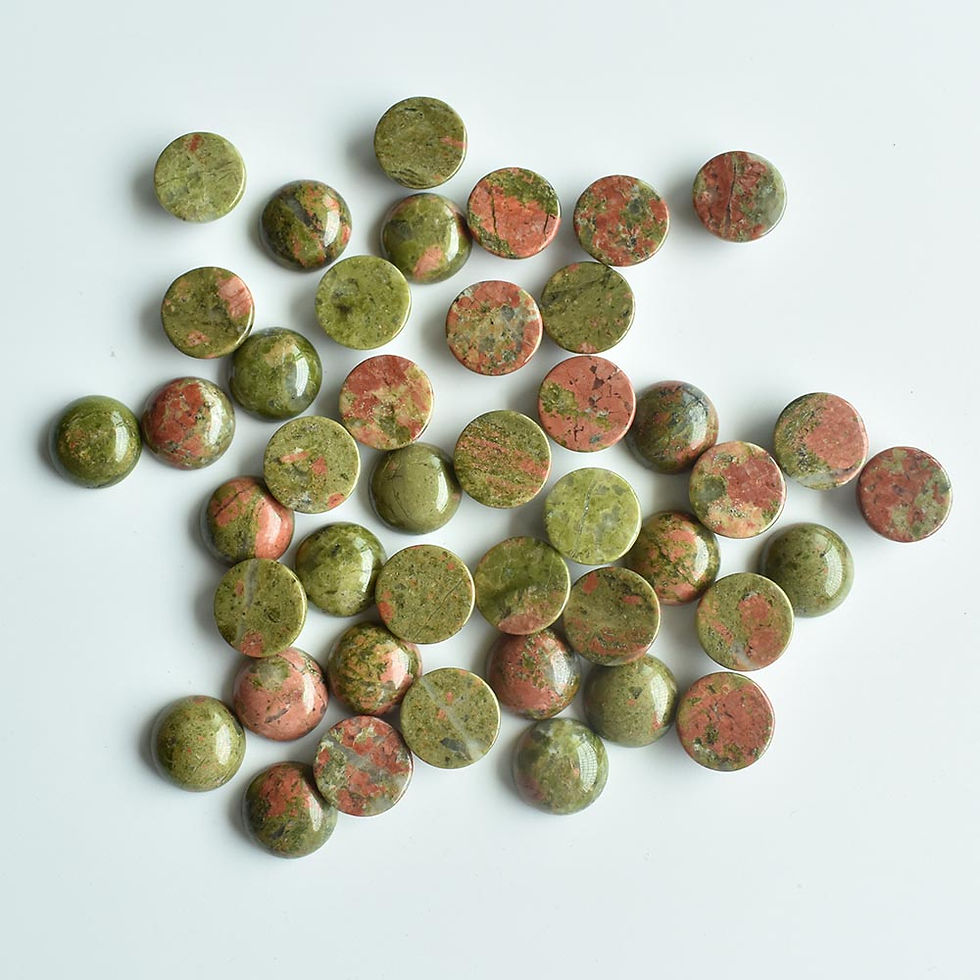 Miniaturbild: mixed round cobochon natural stone beads for jewelry 12mm wholesale 50pcs/lot 