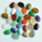 Thumbnail: Natural stone mixed stone oval CABOCHON for Jewelry13x18mm wholesale 30pcs/lot 