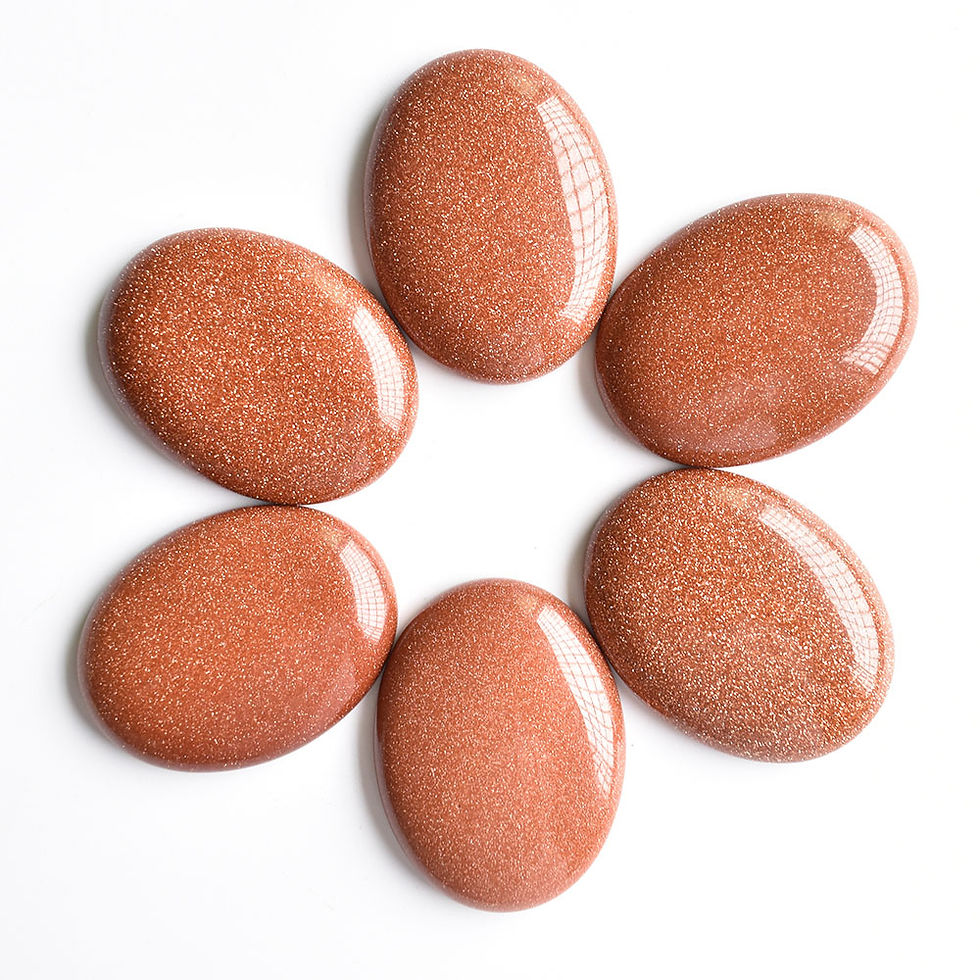 Miniatura: Wholesale 10pcs/lot natural stone mixed oval CABOCHON 30x40mm for DIY jewelry 