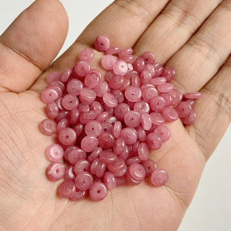 Miniaturbild: Natural Stone Bead Agate Jasper Flat Beads 2X6Mm Heishi Loose Bead For Bracelet 