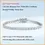 Thumbnail: 2025 New In Rhombus Shape Full 1.2mm D Color Moissanite Tennis Bracelet For Wome