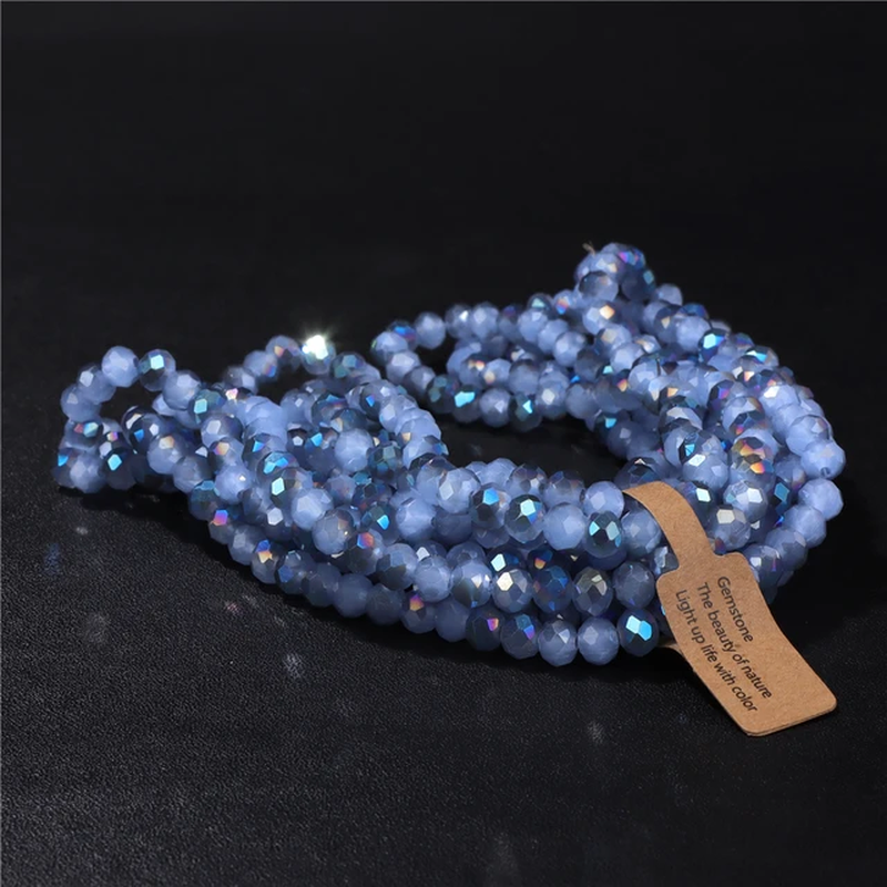 Miniaturbild: 4X6Mm/5X8Mm Rondelle Crystal Beads AB Color Faceted Loose Glass Bead for Jewelry