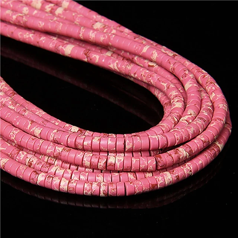 Miniaturbild: Natural Turquoises Bead Blue Rondelle Cube Shape Loose Gemstone Bead for Jewelry