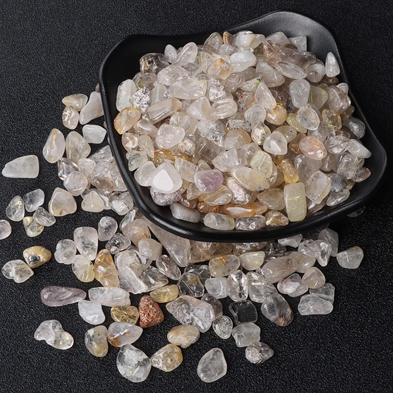 Miniaturbild: 20/50/100G Natural Ore Minerals Stone Gravel 5-8MM Gemstone Chips Home Decor 