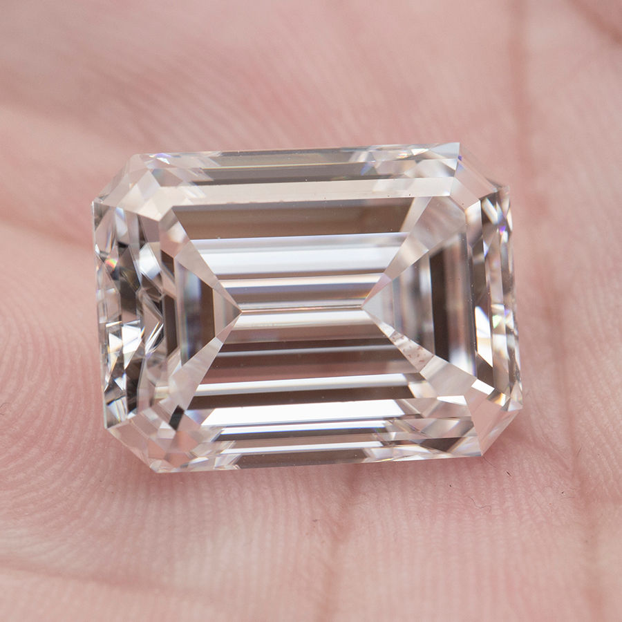 Miniaturbild: Real Moissanite Loose Stones Lab Diamonds Emerald Cut D Color VVS1 Pass Diamond 