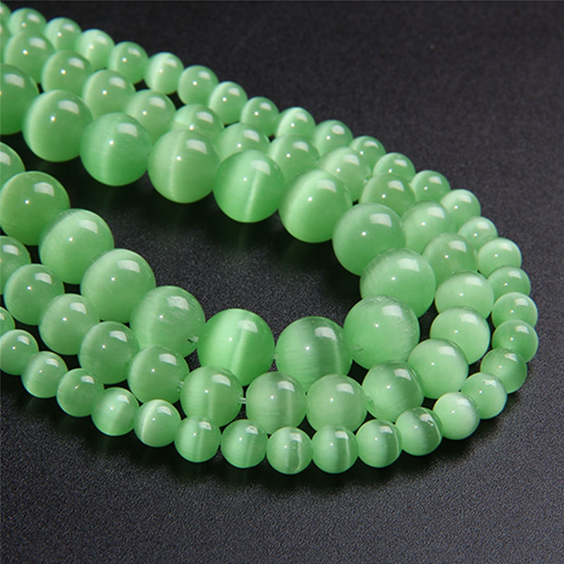 Miniaturbild: Multicolors Cat Eye Glass Beads Opal Loose Bead For Jewelry Making & Bracelet