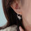 Miniatura: 2025 Fashion New 100% 925 Pure Silver Earrings Star Zircon Pearl Earrings