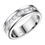 الصورة المصغرة: Yellow White Black Wedding Rings for Men 925 Sterling Silver Half Eternity Chann