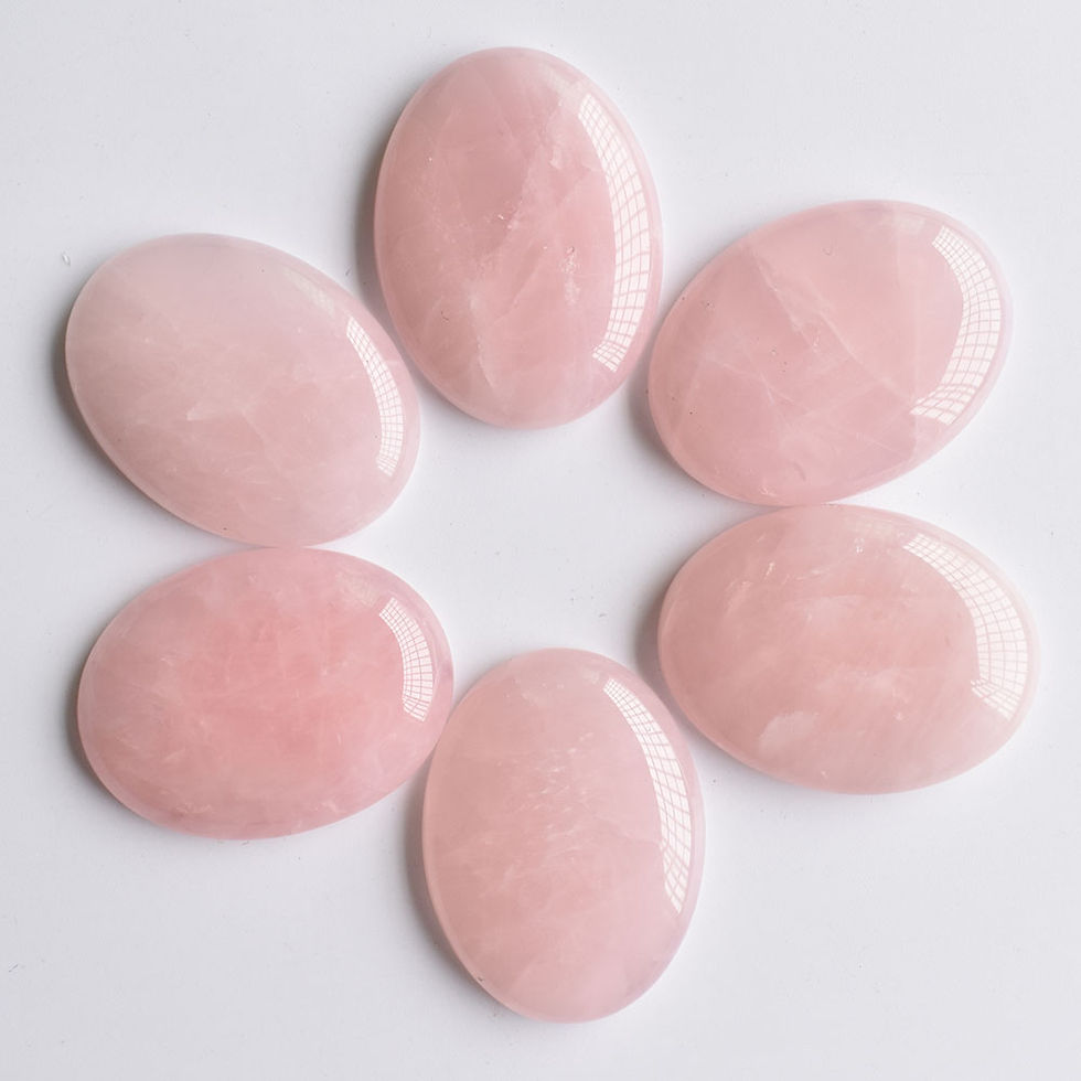 Miniatura: Wholesale 6pcs/lot natural rose quartz stone CABOCHON 30x40mm for jewelry  