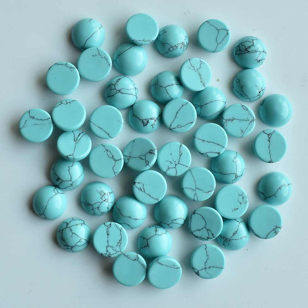 Miniaturbild: Natural stone mixed round cabochon beads for DIY 10mm wholesale 50pcs/lot 