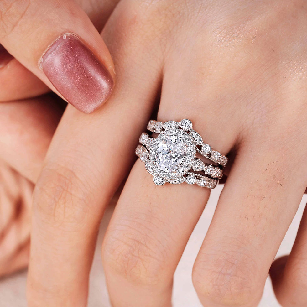 Thumbnail: 925 Sterling Silver Rings Enhancers for Engagement Ring Vintage Style Adjustable