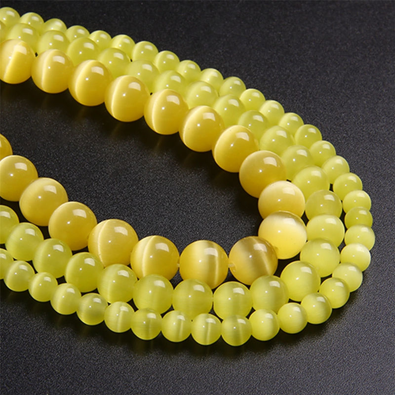 Miniaturbild: Multicolors Cat Eye Glass Beads Opal Loose Bead For Jewelry Making & Bracelet