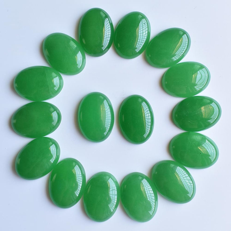 Miniaturbild: Wholesale 30pcs 18x25mm natural gemstones mixed oval CABOCHON bead for jewelry 