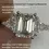 Miniatura: 3cttw Radiant Cut D Color VVS Moissanite Diamond Ring Band For Women 925 Silver 