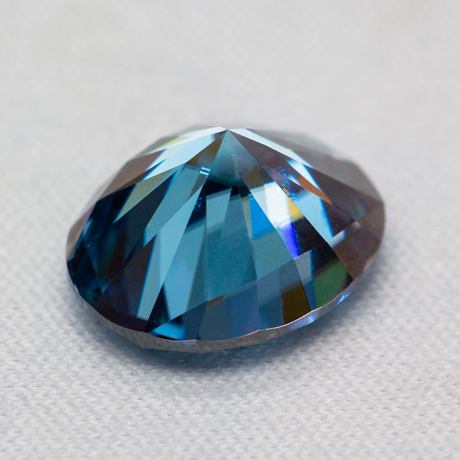 Miniatura: Top Oval Cut Sapphire Blue Moissanite Lab Diamonds Loose Stones VVS1 1.0-5.0ct