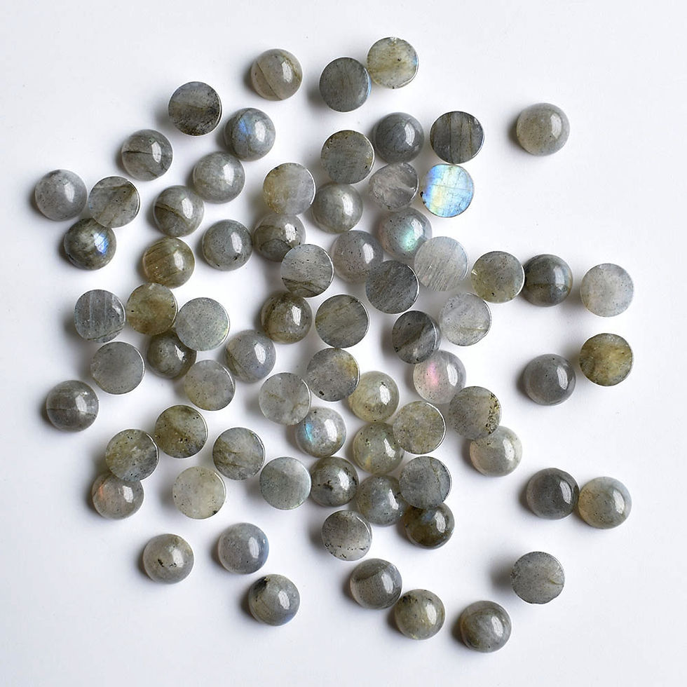 Miniaturbild: Wholesale 36pcs/lot natural spectrolite round shape cabochon 8mm bead jewelry 