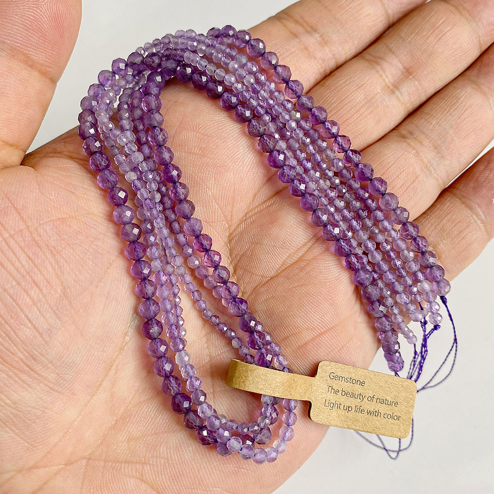 Miniaturbild: Wholesale 2/3/4mm Gemstone Beads – Apatite, Quartz, Shell for DIY Jewelry