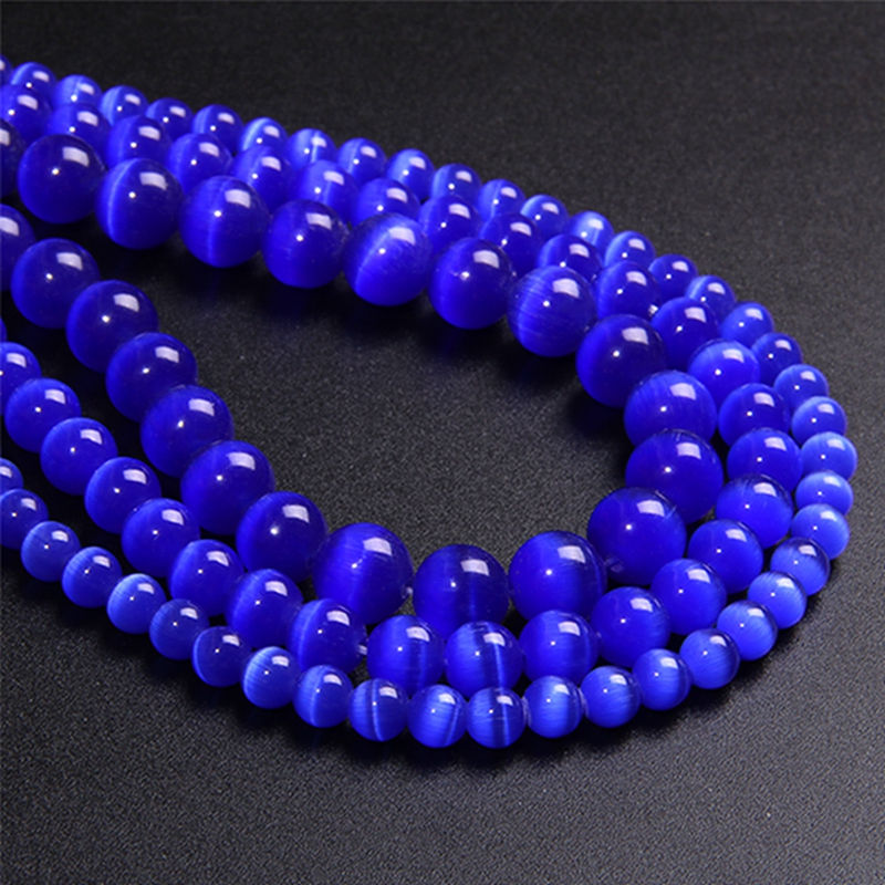 Miniaturbild: Multicolors Cat Eye Glass Beads Opal Loose Bead For Jewelry Making & Bracelet