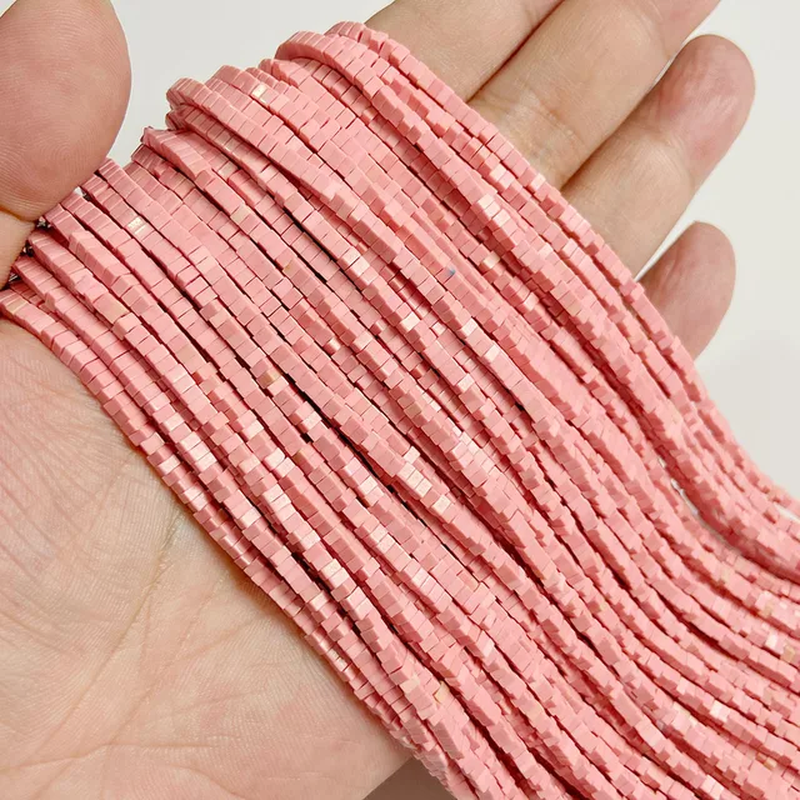 Thumbnail: Natural Colorful Stone Bead 2X3Mm Small Square Slice Loose Bead Jewelry Making 