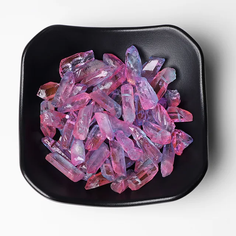 Thumbnail: Natural Quartz Stick Beads Top Drilled Gradient Color Raw Loose Point Bead 
