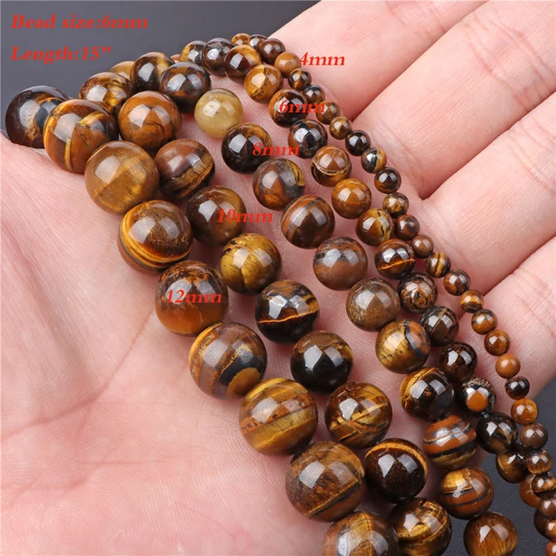 Miniaturbild: 45Kind Tiger Eye Stone Bead Natural Round Faceted Square Loose Beads Fit Fashion