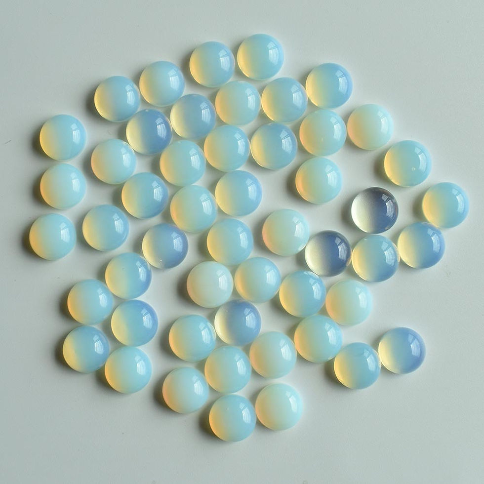 Miniaturbild: Natural stone mixed round cabochon beads for DIY 10mm wholesale 50pcs/lot 