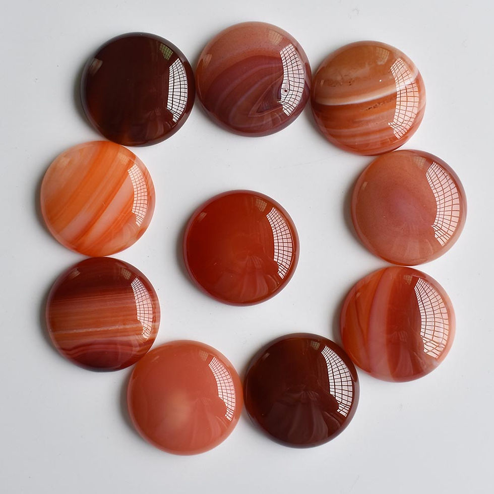 Miniaturbild: Wholesale 10pcs/lot hight quality natural stone mixed round cabochon bead 30mm 