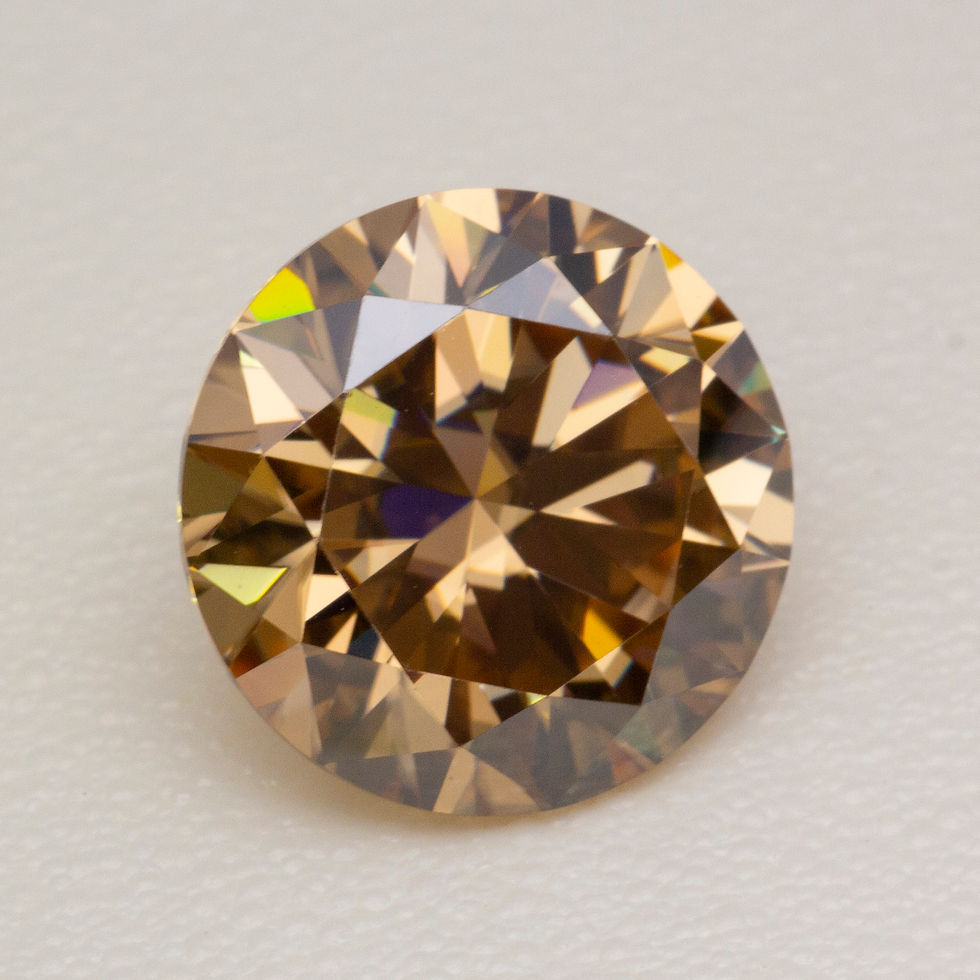 Miniatura: Never Fade Natural Champagne Moissanite Stone with Certificate 0.5-20.0ct 3EX